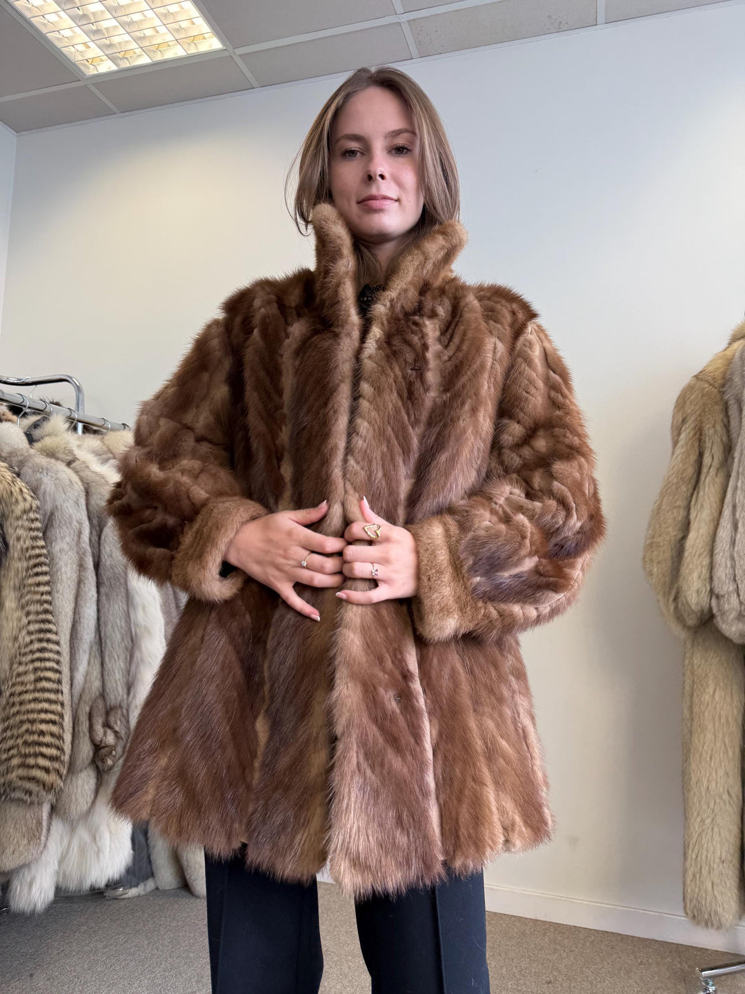 Brown Mink Jacket, Large Size, Mink Coat Women, Real Mink Fur, Fur Coat, Real Fur Coat, Vintage Fur Coat, Brown Mink Fur, Mink Fur Jacket