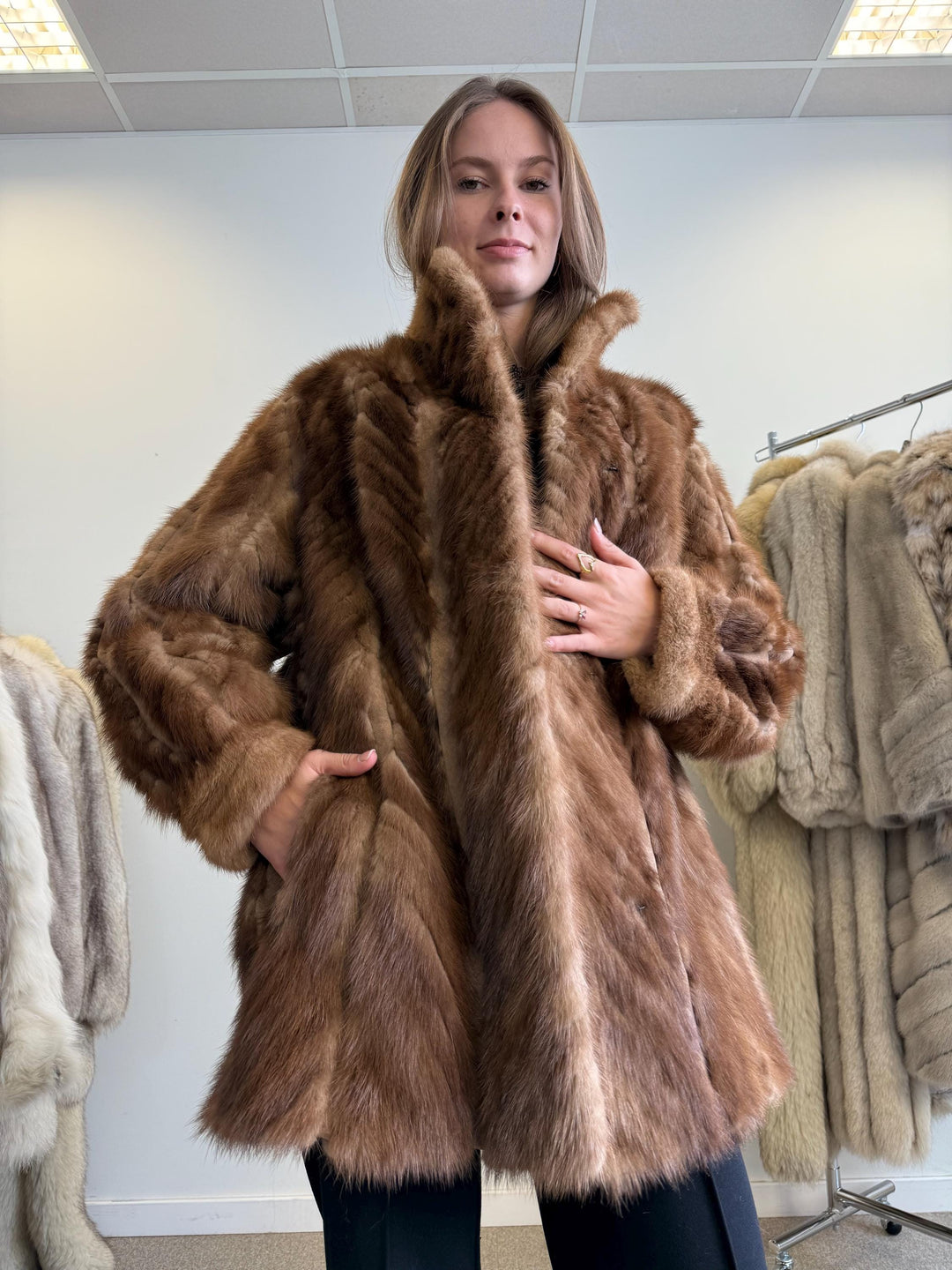 Brown Mink Jacket, Large Size, Mink Coat Women, Real Mink Fur, Fur Coat, Real Fur Coat, Vintage Fur Coat, Brown Mink Fur, Mink Fur Jacket