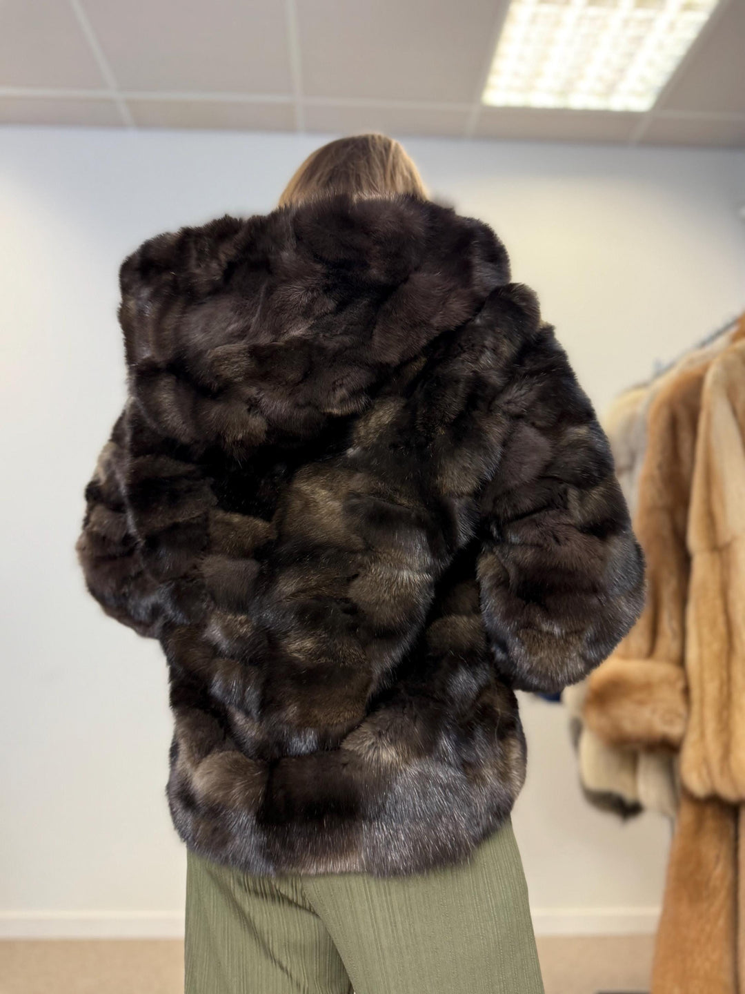 Barguzinsky sable fur coat, large size, new fur coat, sable fur, real fur, excellent, high quality, luxury, russian sable