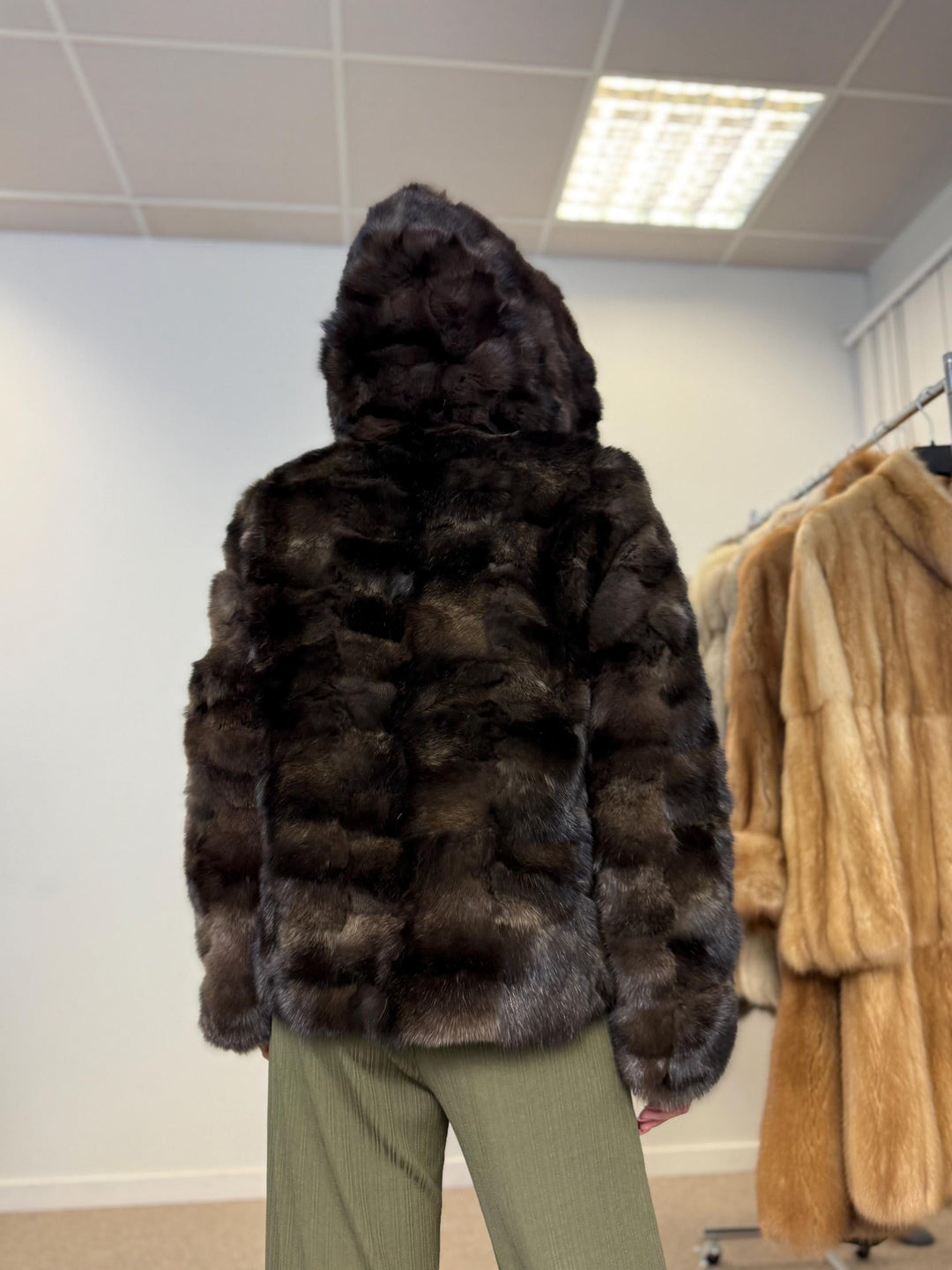 Barguzinsky sable fur coat, large size, new fur coat, sable fur, real fur, excellent, high quality, luxury, russian sable