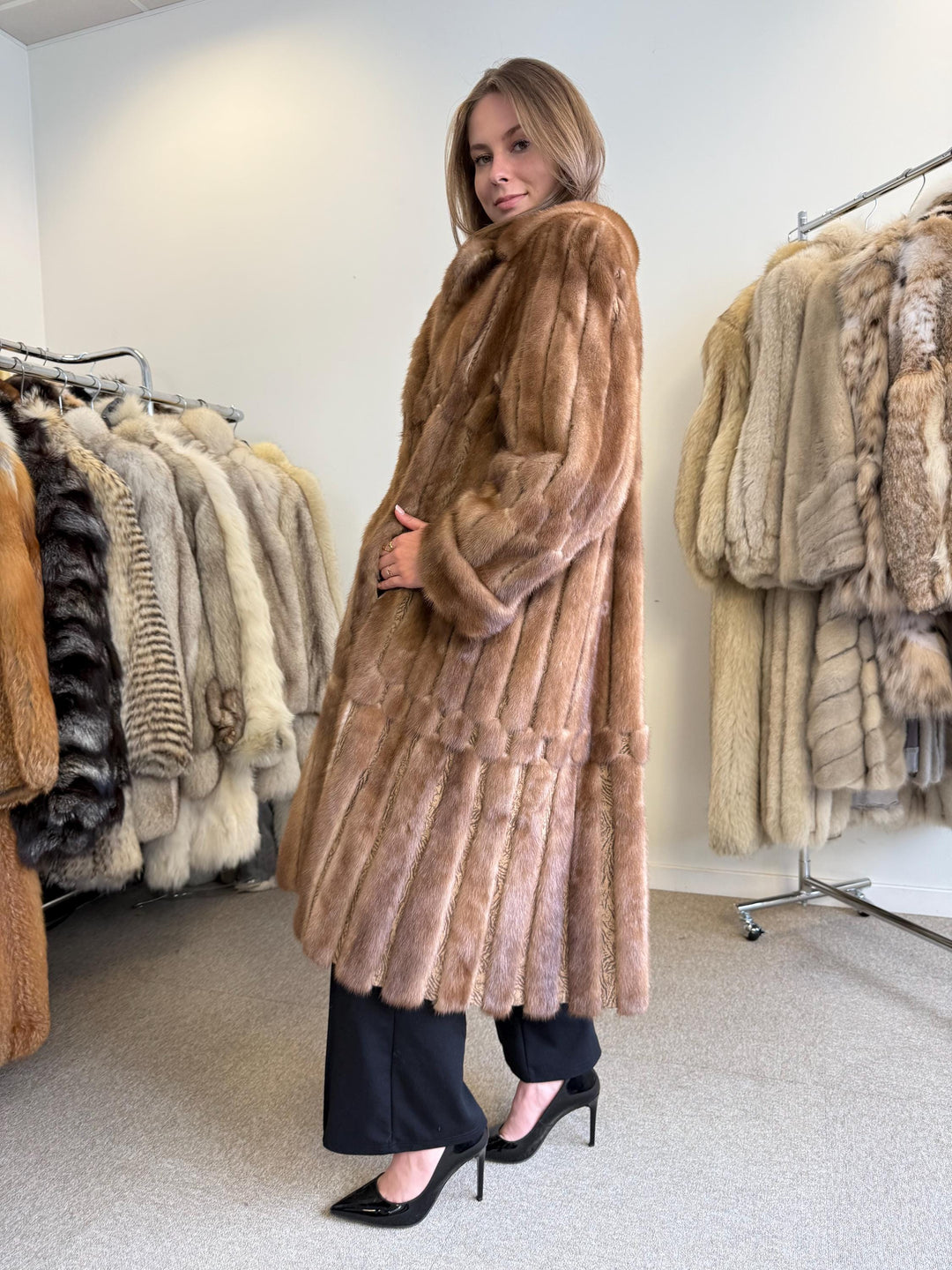 Mink Fur Coat, 3XL - One Size, Real Fur Coat, Vintage Fur Coat, Real Mink Fur, Mink Coat Women, Thick Fur Coat, Brown Mink Coat, Real Mink