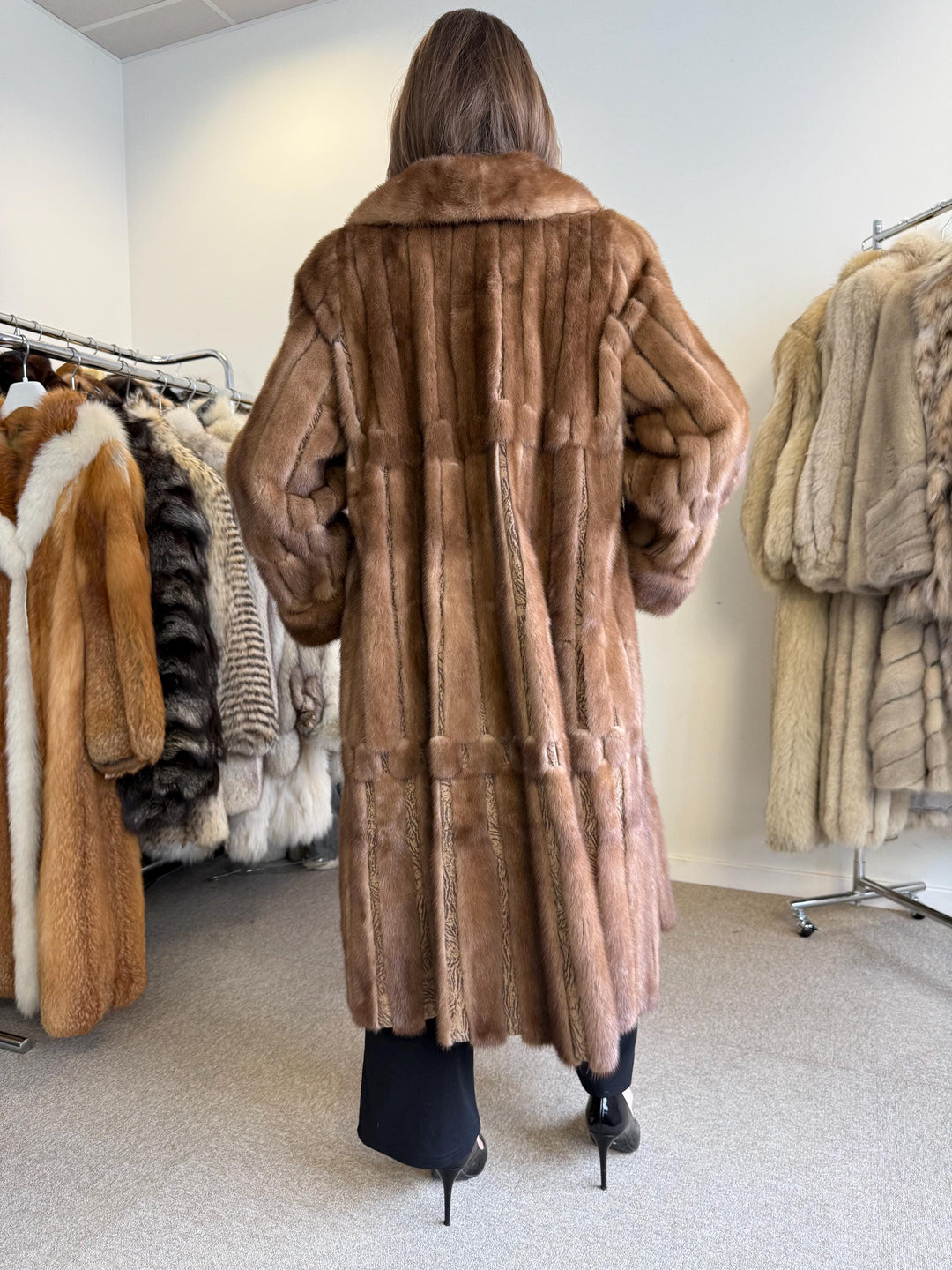 Mink Fur Coat, 3XL - One Size, Real Fur Coat, Vintage Fur Coat, Real Mink Fur, Mink Coat Women, Thick Fur Coat, Brown Mink Coat, Real Mink