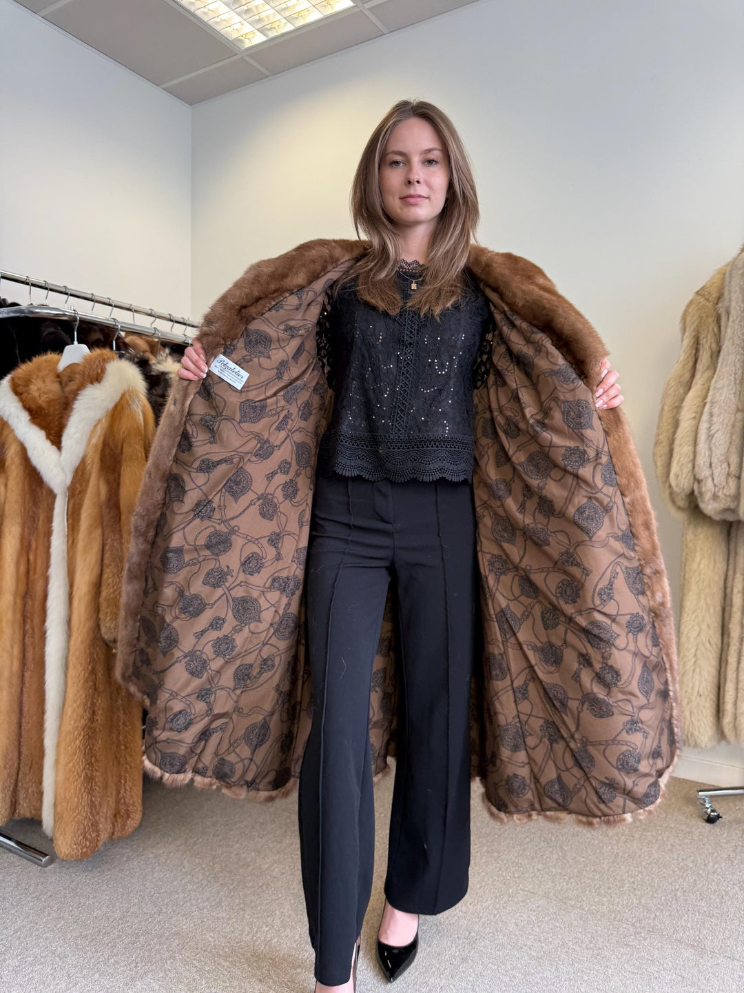 Mink Fur Coat, 3XL - One Size, Real Fur Coat, Vintage Fur Coat, Real Mink Fur, Mink Coat Women, Thick Fur Coat, Brown Mink Coat, Real Mink
