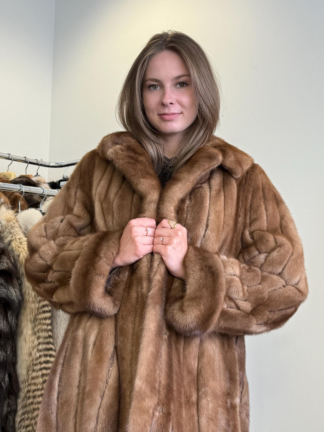 Mink Fur Coat, 3XL - One Size, Real Fur Coat, Vintage Fur Coat, Real Mink Fur, Mink Coat Women, Thick Fur Coat, Brown Mink Coat, Real Mink