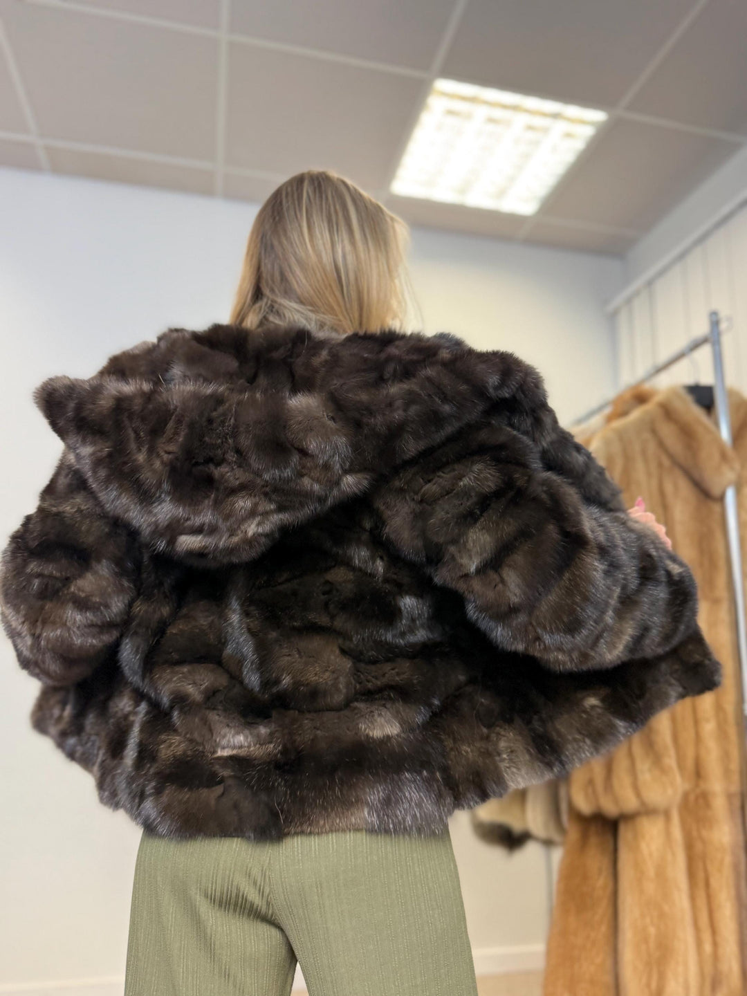 Barguzinsky sable fur coat, large size, new fur coat, sable fur, real fur, excellent, high quality, luxury, russian sable