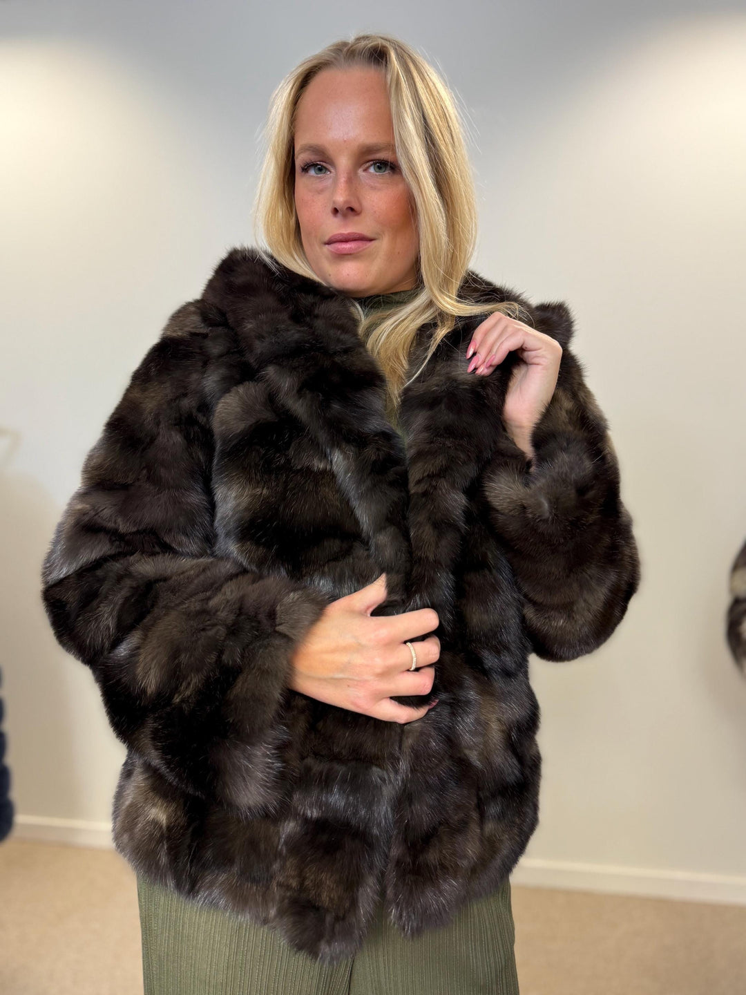 Barguzinsky sable fur coat, large size, new fur coat, sable fur, real fur, excellent, high quality, luxury, russian sable