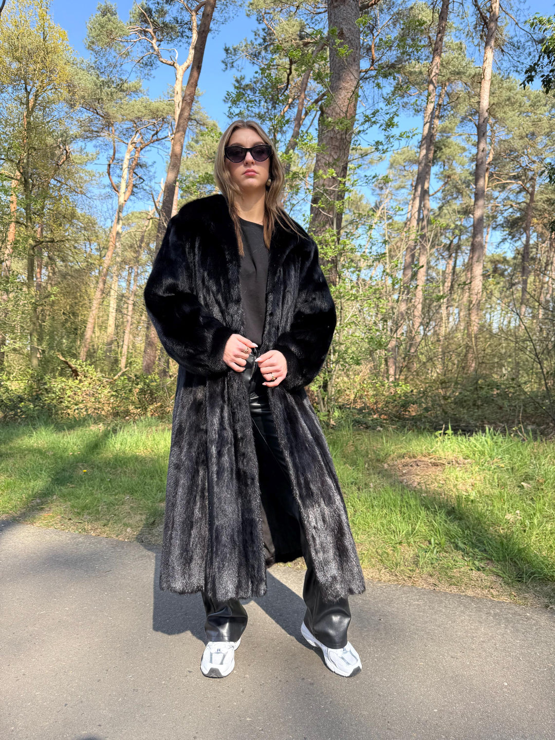 Black Mink Fur Coat, Large Size, Full Black Fur Coat, Excellent Real Black Mink Fur, Vintage Fur Coat, Rare Find Mink Coat, High Fur Quality