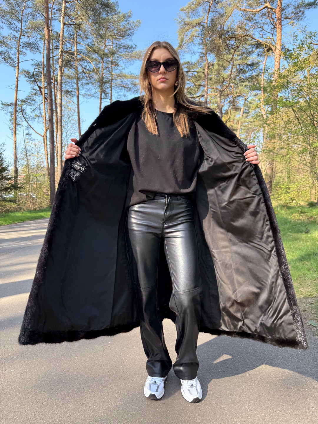 Black Mink Fur Coat, Large Size, Full Black Fur Coat, Excellent Real Black Mink Fur, Vintage Fur Coat, Rare Find Mink Coat, High Fur Quality