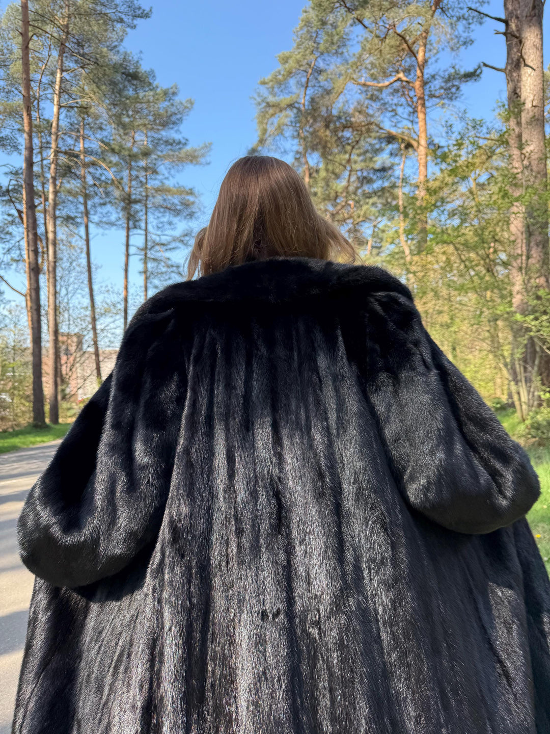 Black Mink Fur Coat, Large Size, Full Black Fur Coat, Excellent Real Black Mink Fur, Vintage Fur Coat, Rare Find Mink Coat, High Fur Quality
