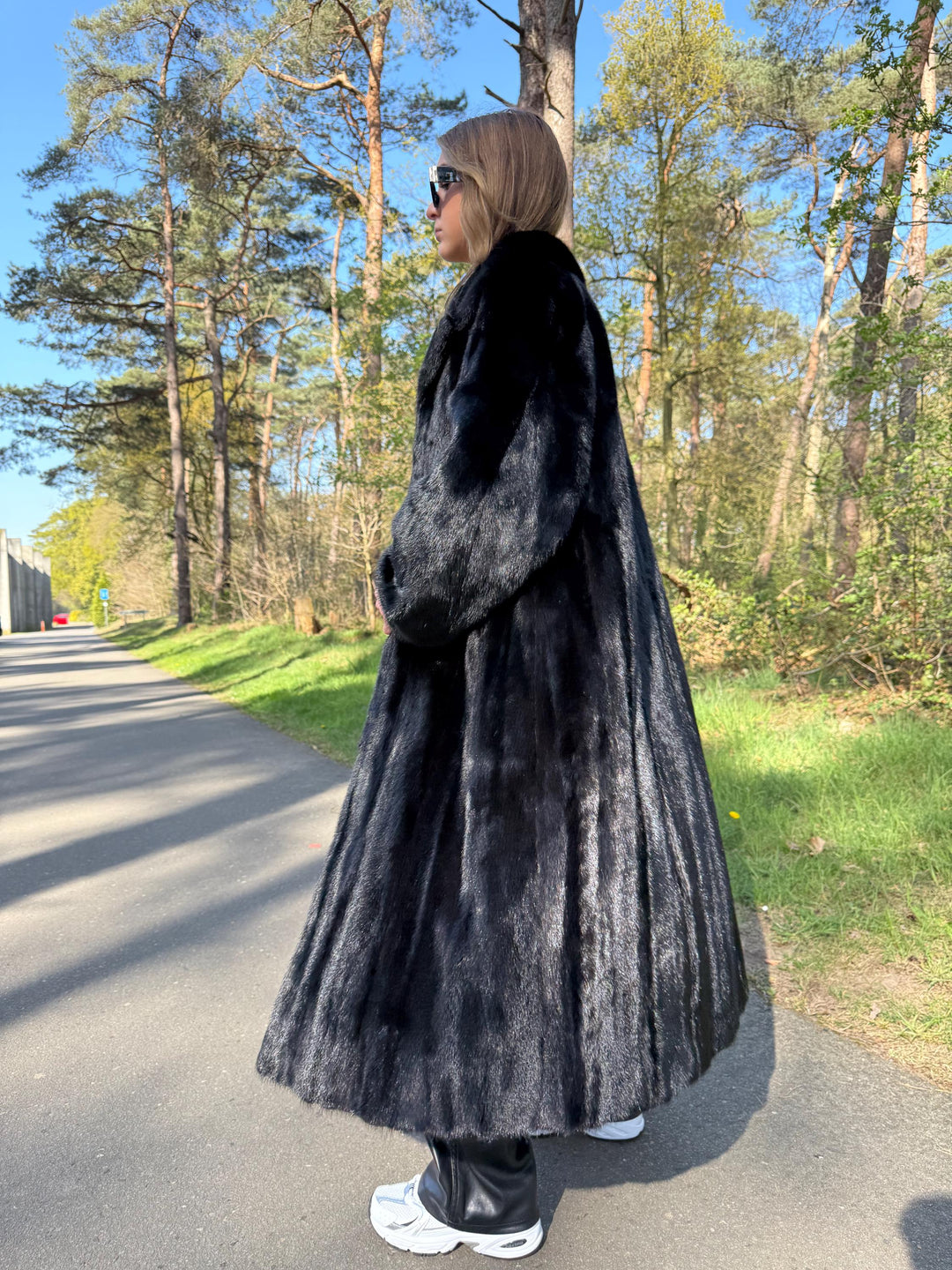 Black Mink Fur Coat, Large Size, Full Black Fur Coat, Excellent Real Black Mink Fur, Vintage Fur Coat, Rare Find Mink Coat, High Fur Quality
