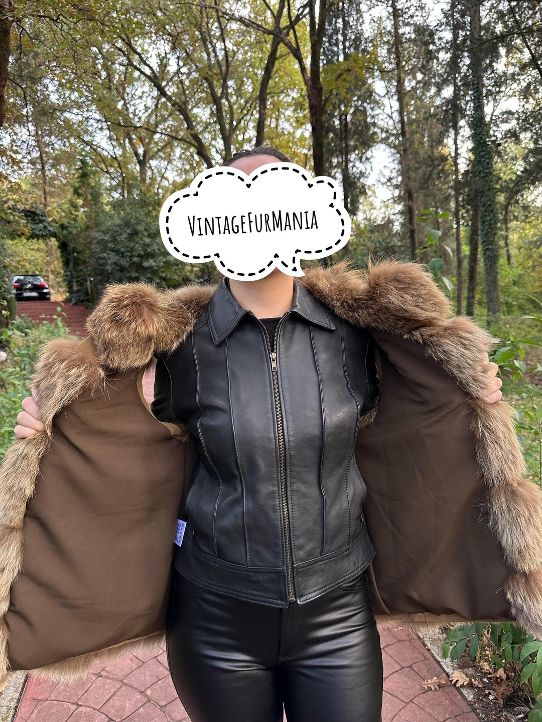 Small Fox Fur Vest in Silver Brown Color, Very Soft and Fluffy Fur, Made in Greece, Luxurious and Elegant Women's Outerwear, Perfect Lining