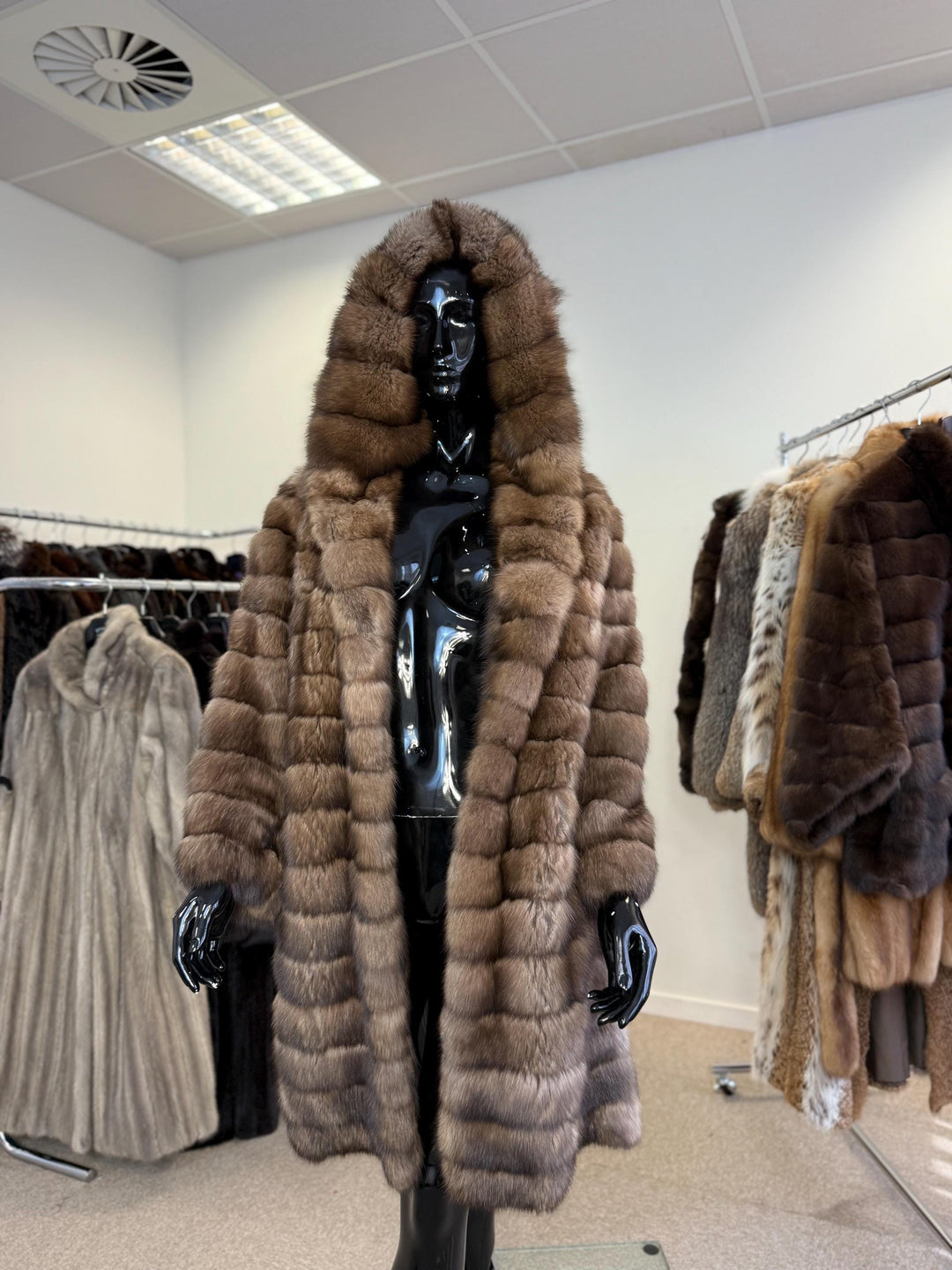 Sable Fur Coat, M/L Size, Genuine Sable Fur, Real Sable Coat, Luxurious Fur Coat, Women's Fur Coat, Sable Fur, Real Sable, Soft Sable Fur