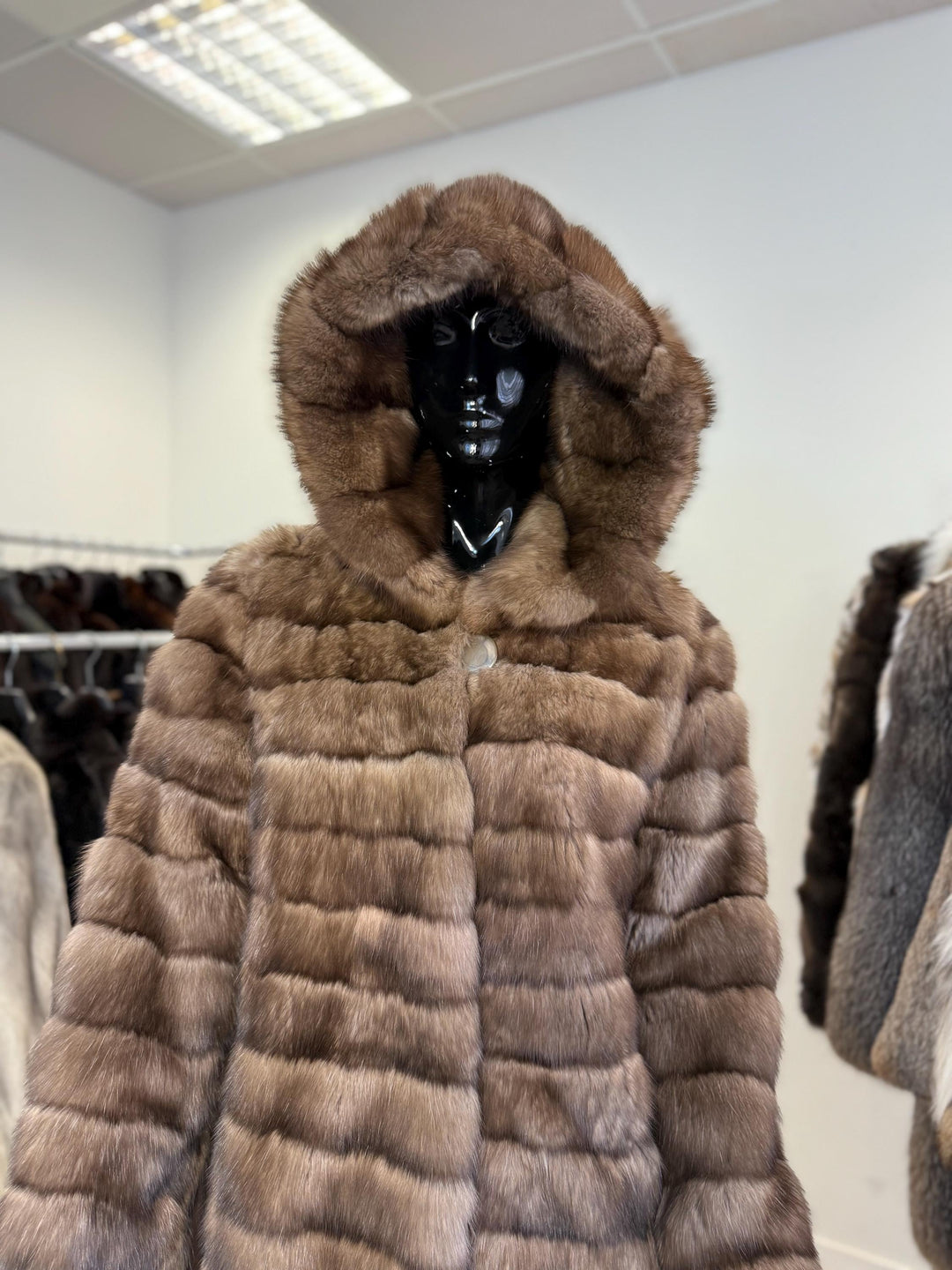 Sable Fur Coat, M/L Size, Genuine Sable Fur, Real Sable Coat, Luxurious Fur Coat, Women's Fur Coat, Sable Fur, Real Sable, Soft Sable Fur