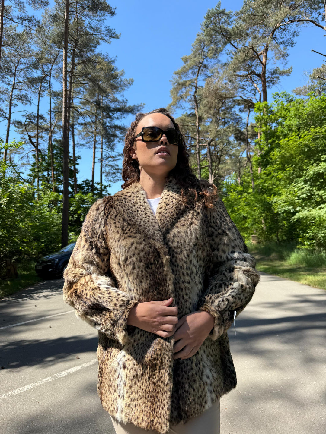 Lynx Fur Jacket, Medium Size, Real Fur Jacket, Vintage Fur Coat, Lynx Fur, Real Lynx Fur Coat, Women's Fur Coat, Luxurious Jacket, Lynx Fur