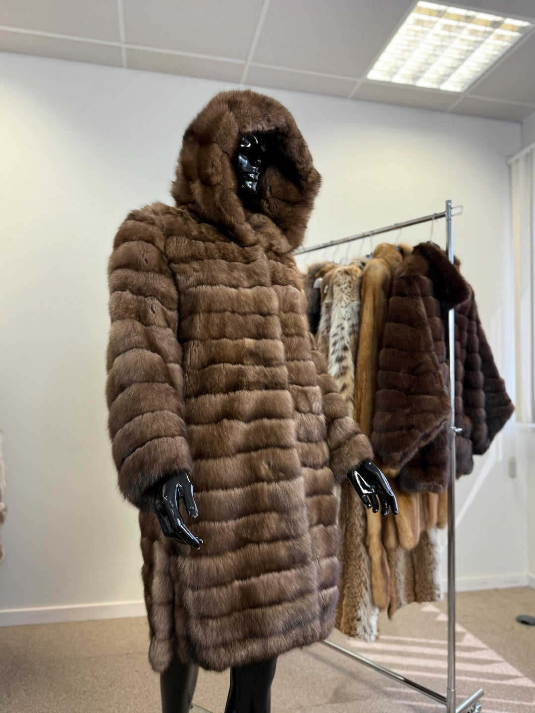 Sable Fur Coat, M/L Size, Genuine Sable Fur, Real Sable Coat, Luxurious Fur Coat, Women's Fur Coat, Sable Fur, Real Sable, Soft Sable Fur