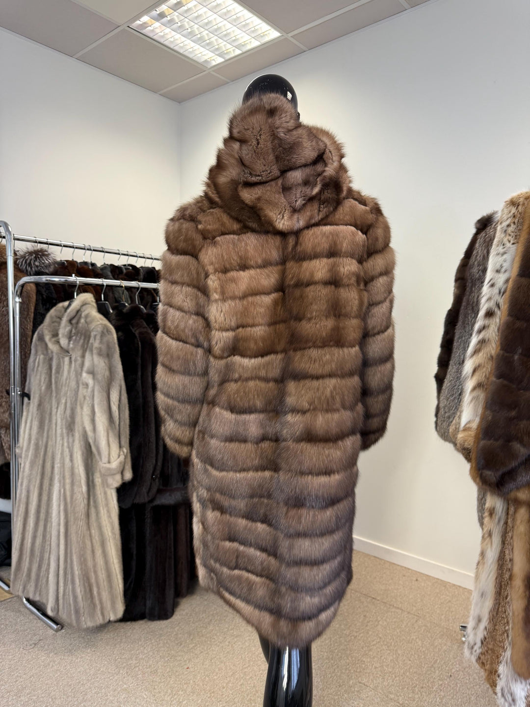 Sable Fur Coat, M/L Size, Genuine Sable Fur, Real Sable Coat, Luxurious Fur Coat, Women's Fur Coat, Sable Fur, Real Sable, Soft Sable Fur