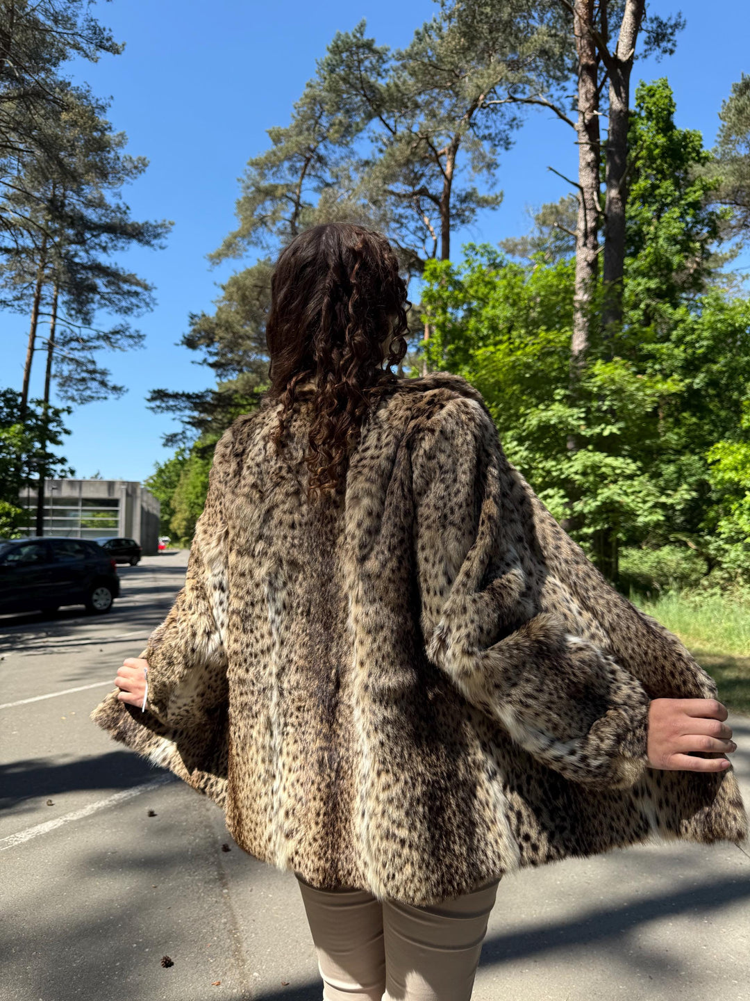 Lynx Fur Jacket, Medium Size, Real Fur Jacket, Vintage Fur Coat, Lynx Fur, Real Lynx Fur Coat, Women's Fur Coat, Luxurious Jacket, Lynx Fur