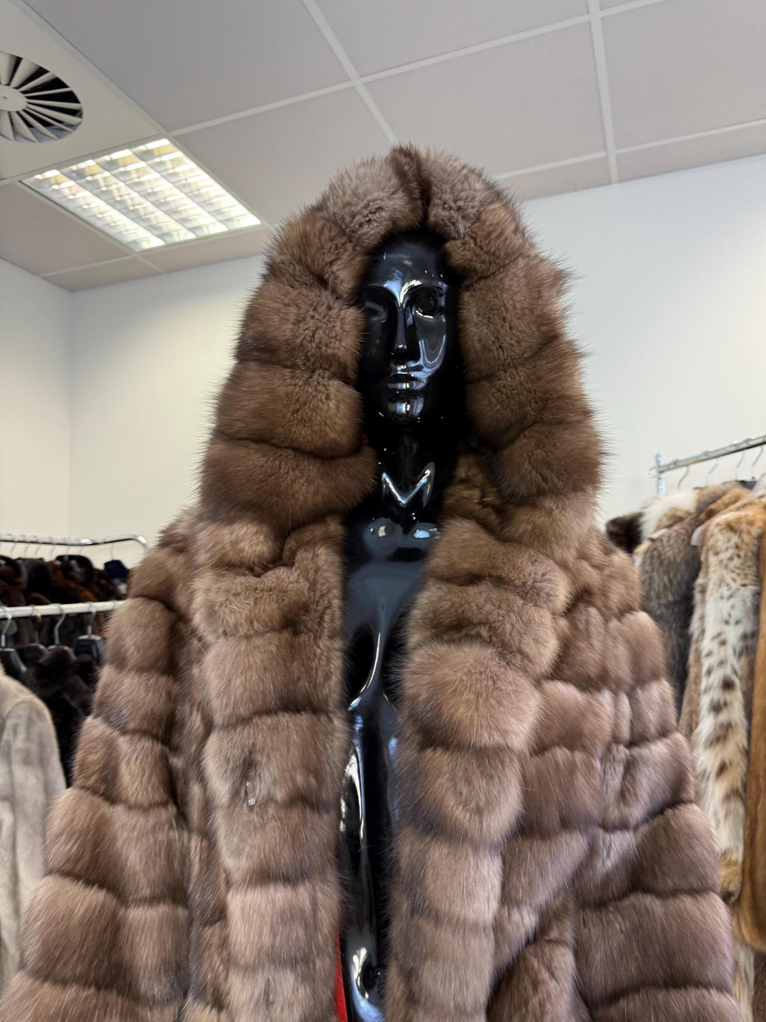Sable Fur Coat, M/L Size, Genuine Sable Fur, Real Sable Coat, Luxurious Fur Coat, Women's Fur Coat, Sable Fur, Real Sable, Soft Sable Fur