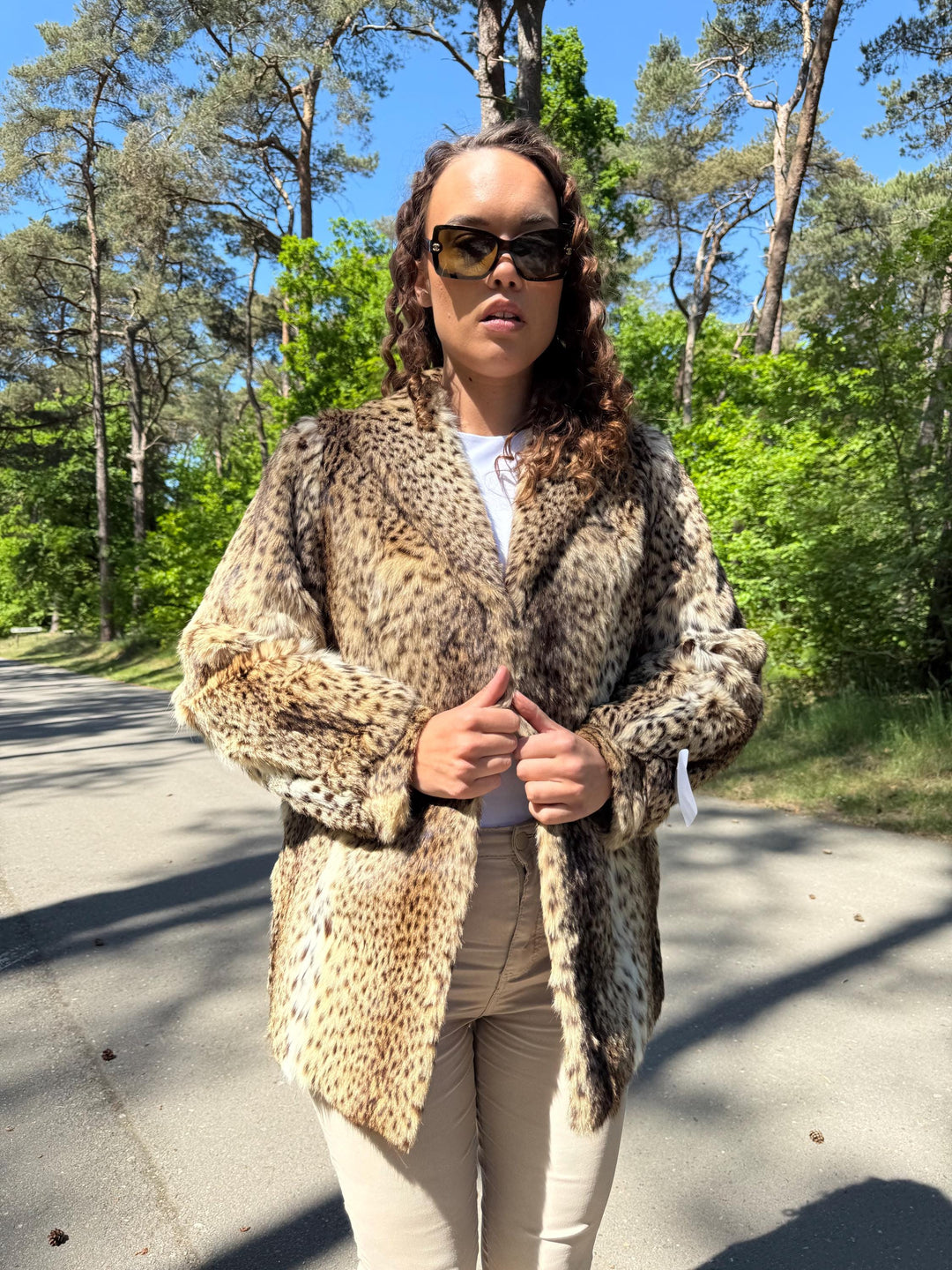 Lynx Fur Jacket, Medium Size, Real Fur Jacket, Vintage Fur Coat, Lynx Fur, Real Lynx Fur Coat, Women's Fur Coat, Luxurious Jacket, Lynx Fur