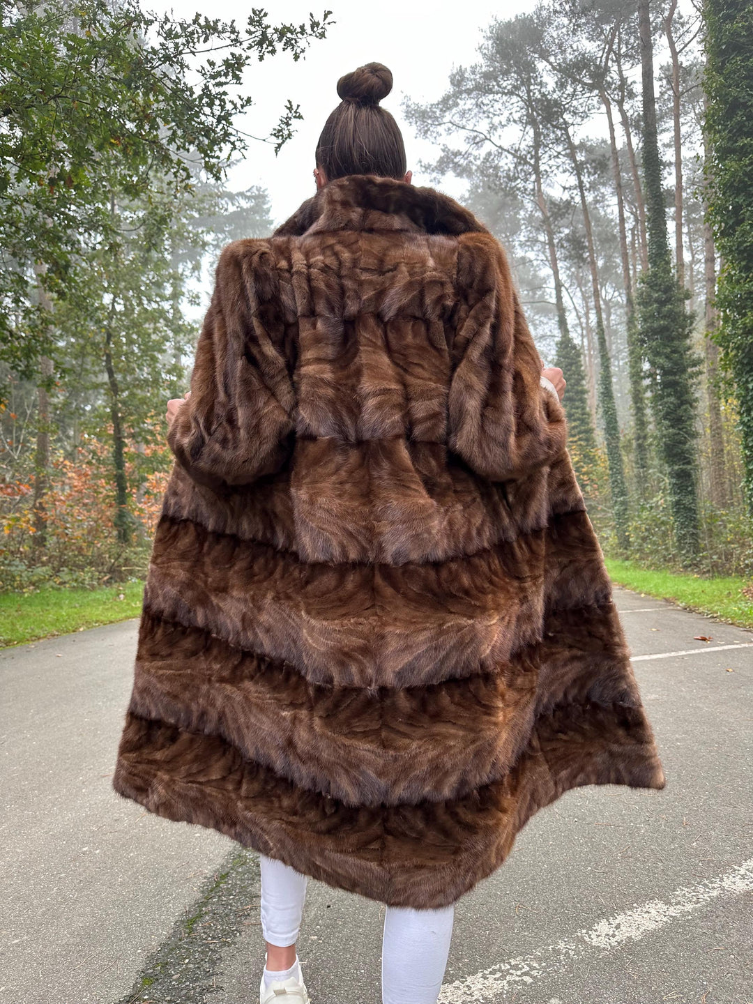 Designer Brown Mink Coat in Jacket Style with Zipper - M/L Size, Luxurious & Stylish, Real Mink Fur, Mink Fur Coat, Vintage Mink Fur Jacket