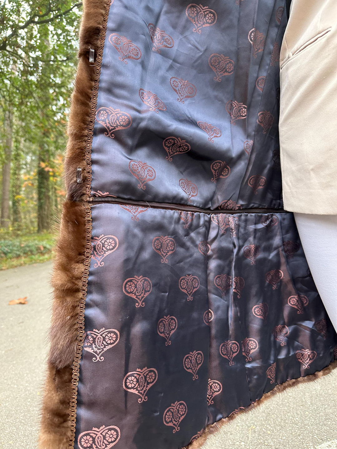 Designer Brown Mink Coat in Jacket Style with Zipper - M/L Size, Luxurious & Stylish, Real Mink Fur, Mink Fur Coat, Vintage Mink Fur Jacket