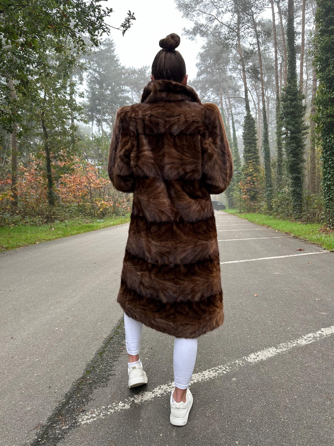 Designer Brown Mink Coat in Jacket Style with Zipper - M/L Size, Luxurious & Stylish, Real Mink Fur, Mink Fur Coat, Vintage Mink Fur Jacket