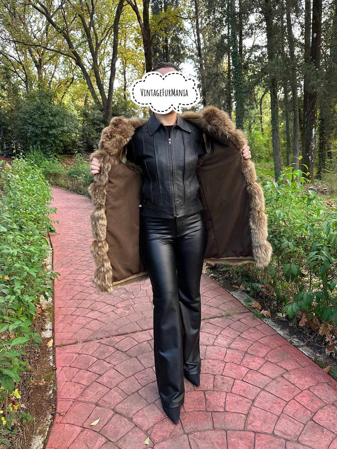 Fox Fur Vest in Silver Brown Color, Medium & Small Size, Very Soft and Fluffy Fur, Made in Greece, Luxurious and Elegant Women's Outerwear