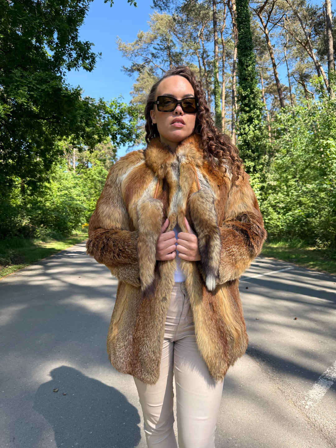 Fox Fur Jacket, Red Fox Fur Jacket, S/M Size, Short Fur Jacket, Real Fox Fur Coat, Fox Fur Coat, Vintage Fur Coat, Fox Fur, Red Fox, Thick