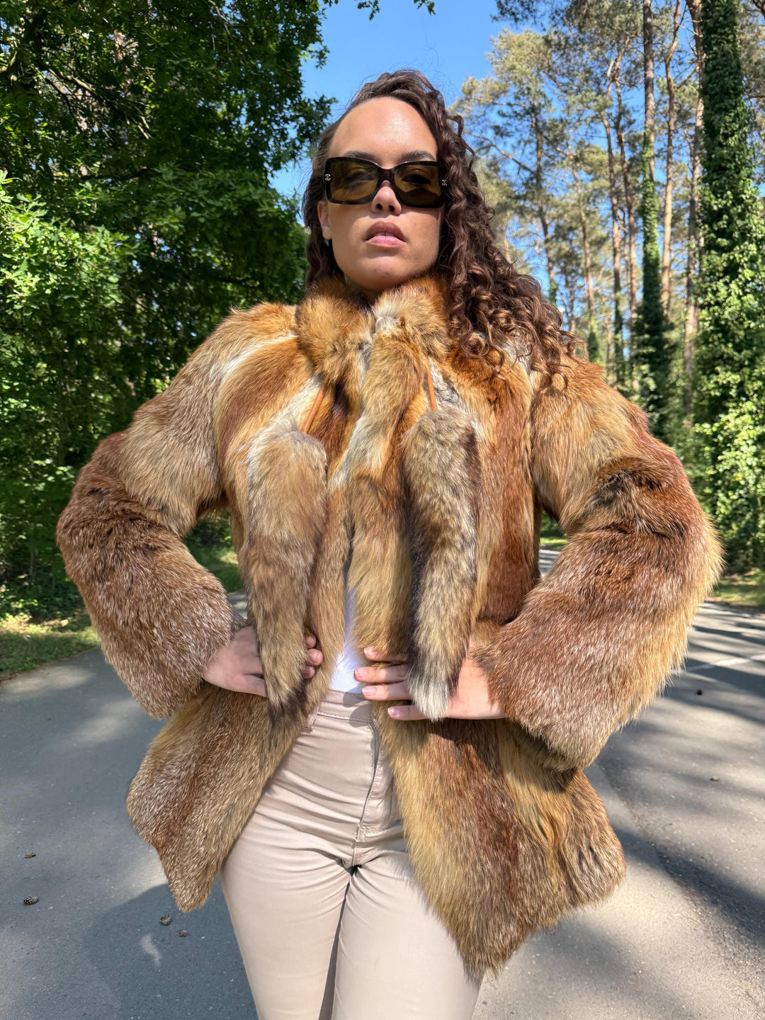 Fox Fur Jacket, Red Fox Fur Jacket, S/M Size, Short Fur Jacket, Real Fox Fur Coat, Fox Fur Coat, Vintage Fur Coat, Fox Fur, Red Fox, Thick