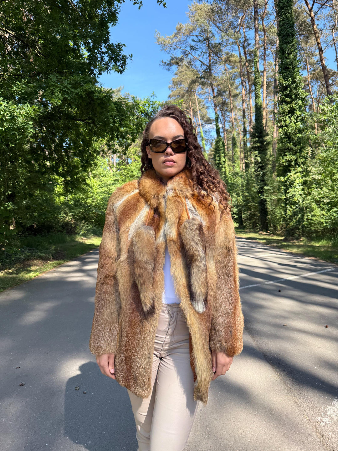 Fox Fur Jacket, Red Fox Fur Jacket, S/M Size, Short Fur Jacket, Real Fox Fur Coat, Fox Fur Coat, Vintage Fur Coat, Fox Fur, Red Fox, Thick