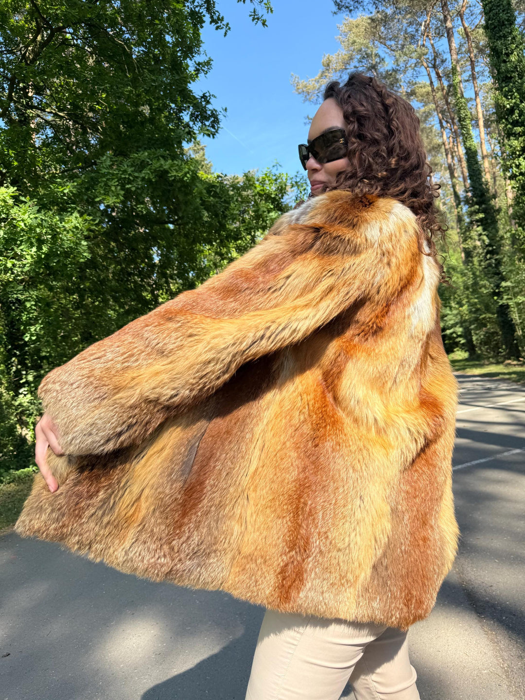 Fox Fur Jacket, Red Fox Fur Jacket, S/M Size, Short Fur Jacket, Real Fox Fur Coat, Fox Fur Coat, Vintage Fur Coat, Fox Fur, Red Fox, Thick