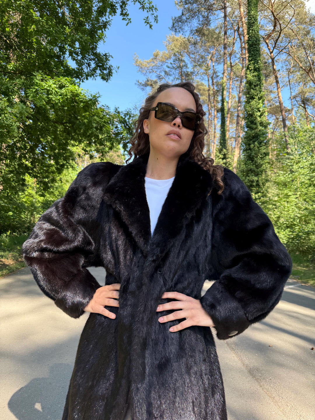 Dark Brown Mink Coat Full Length, Large Size, Real Mink Fur Coat, Long Mink Fur Coat, Fur Coat, Vintage Fur Coat, Dark Brown Mink Fur coat