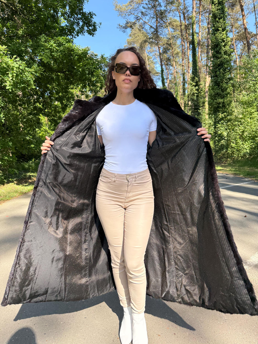 Dark Brown Mink Coat Full Length, Large Size, Real Mink Fur Coat, Long Mink Fur Coat, Fur Coat, Vintage Fur Coat, Dark Brown Mink Fur coat