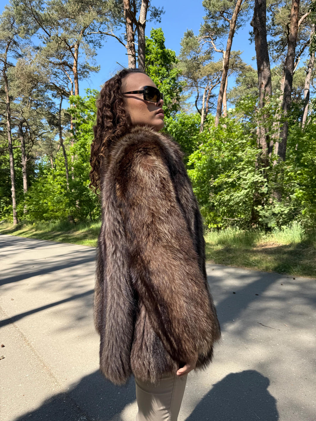 Real Raccoon Fur Coat, Large Size, Real Fur Coat, Fur Coat, Raccoon Fur Coat, Vintage Fur Coat, Raccoon Fur Jacket, Raccoon Coat, Thick Fur