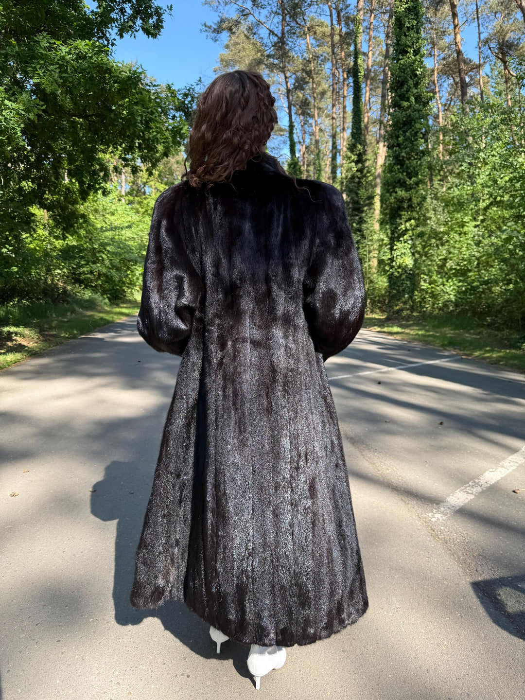 Dark Brown Mink Coat Full Length, Large Size, Real Mink Fur Coat, Long Mink Fur Coat, Fur Coat, Vintage Fur Coat, Dark Brown Mink Fur coat