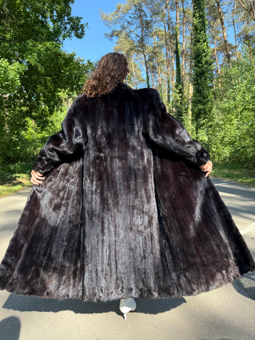 Dark Brown Mink Coat Full Length, Large Size, Real Mink Fur Coat, Long Mink Fur Coat, Fur Coat, Vintage Fur Coat, Dark Brown Mink Fur coat