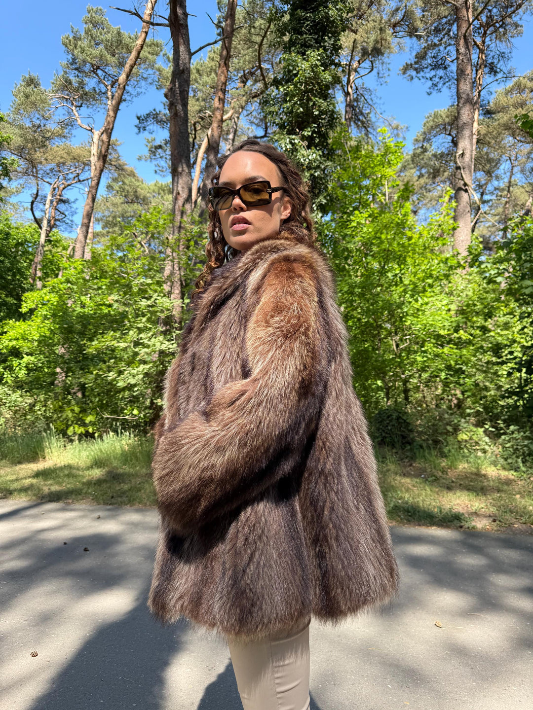 Real Raccoon Fur Coat, Large Size, Real Fur Coat, Fur Coat, Raccoon Fur Coat, Vintage Fur Coat, Raccoon Fur Jacket, Raccoon Coat, Thick Fur