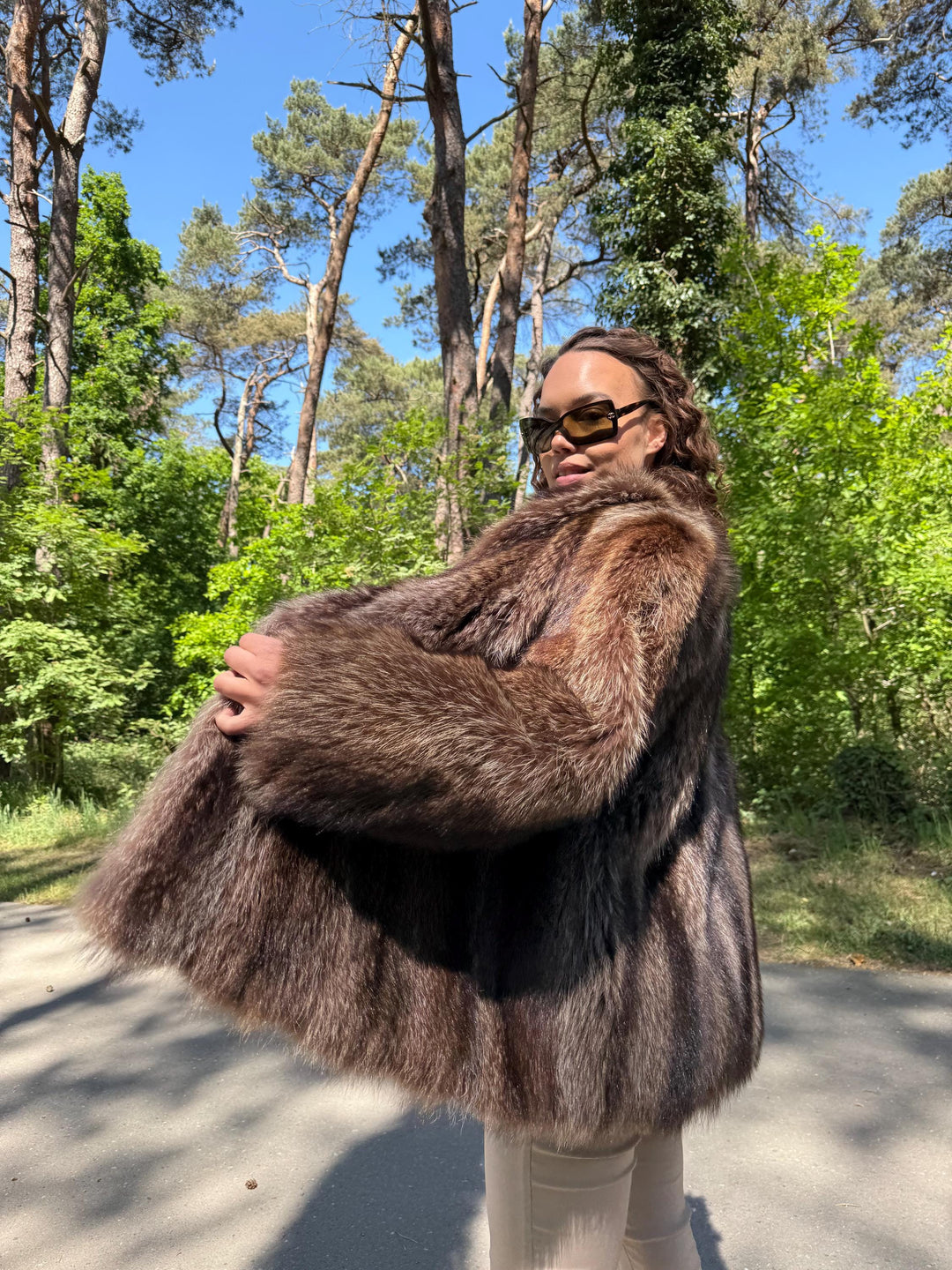 Real Raccoon Fur Coat, Large Size, Real Fur Coat, Fur Coat, Raccoon Fur Coat, Vintage Fur Coat, Raccoon Fur Jacket, Raccoon Coat, Thick Fur