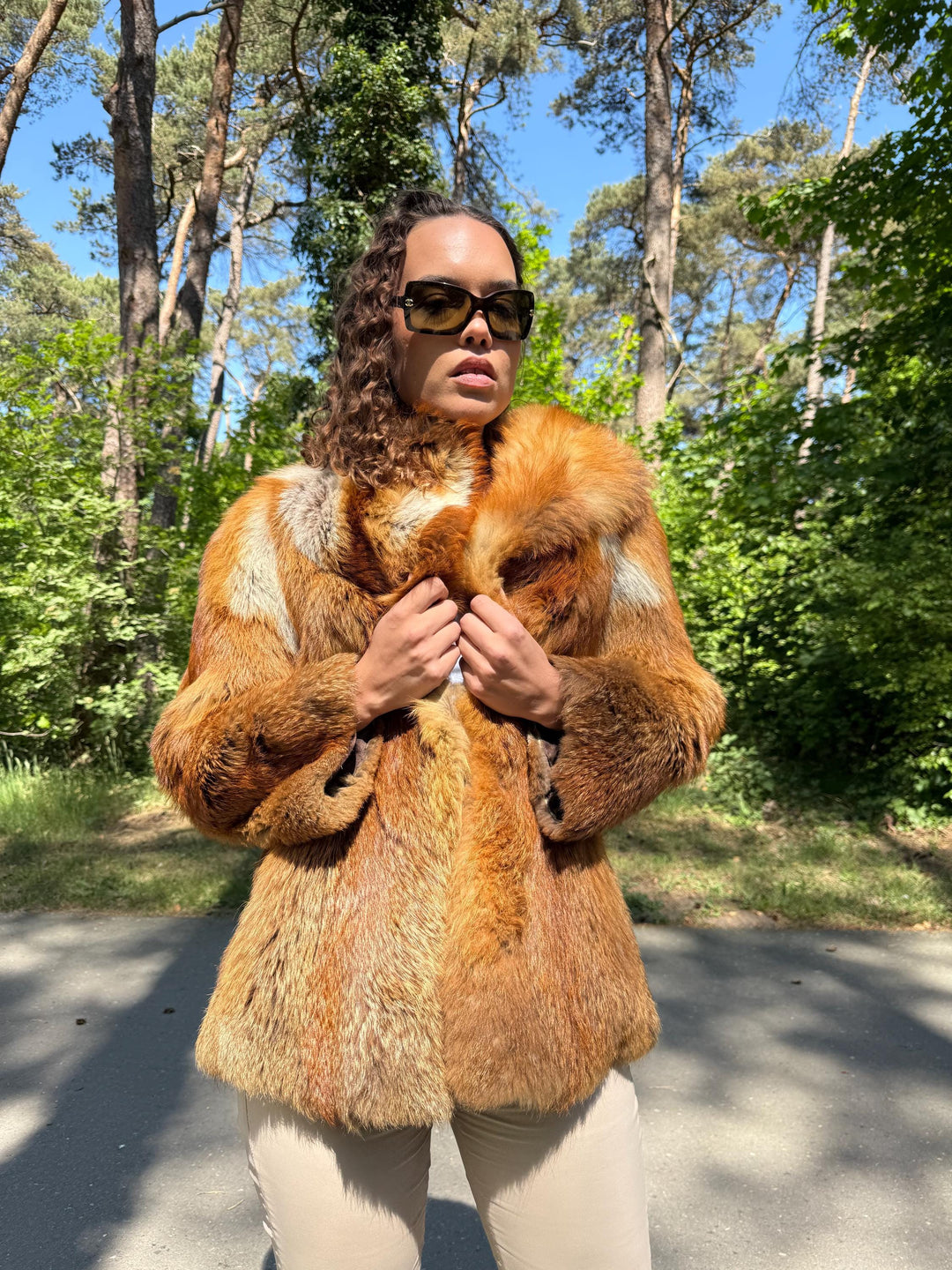 Red Fox Fur Coat, Extra Small Size, Red Fox Fur Coat, Fox Fur Jacket, Real Fox Fur Coat, Vintage Fur Coat, Red Fox Fur Jacket, Fur Coat, Fur