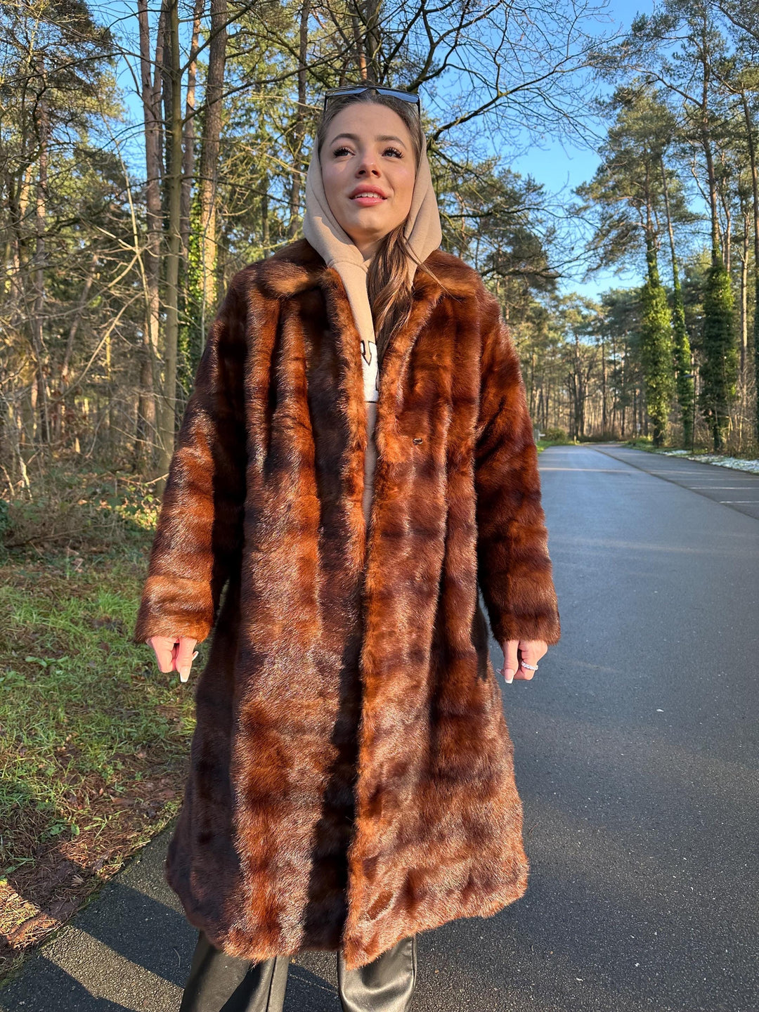 Thick Mink Coat in lines M/L size women real fur coat, vintage fur coat, fur coat, mink coat, Medium fur coat, nerzmantel, manteau fourrure