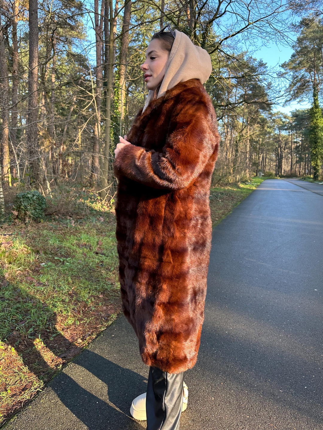 Thick Mink Coat in lines M/L size women real fur coat, vintage fur coat, fur coat, mink coat, Medium fur coat, nerzmantel, manteau fourrure