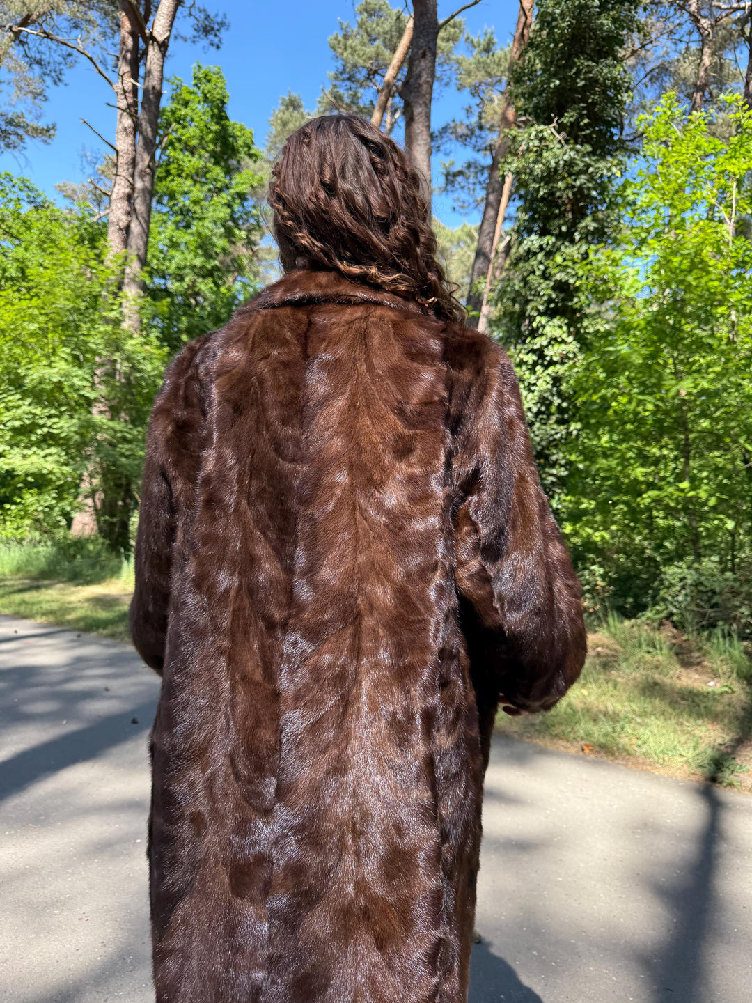 Pastel Mink Fur Coat Full Length, Light Brown Color, Full Mink Pieces, XXL Size, High-Quality Fur, Genuine Mink Coat, Luxury Womens Fur Coat