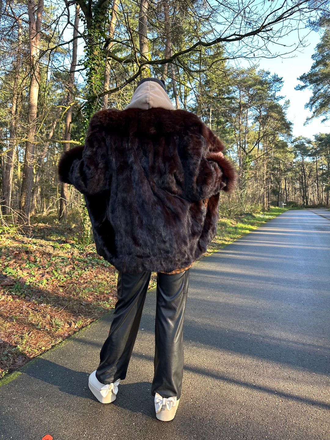 OUTLET Natural Brown Mink Jacket, Large Size Mink Jacket, vintage mink fur jacket, real mink fur, warm fur jacket, real fur, womens fur