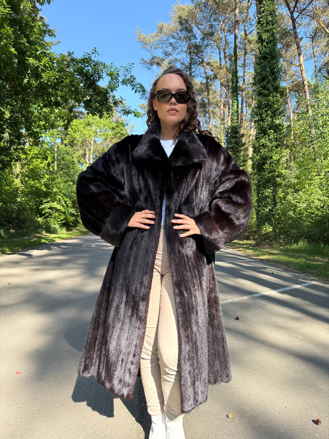 Full Length Dark Brown Mink Coat, 3XL Size Mink Fur Coat, Soft High Quality Coat, Long Luxury Fur Coat, Elegant Outerwear, Warm & Thick Coat