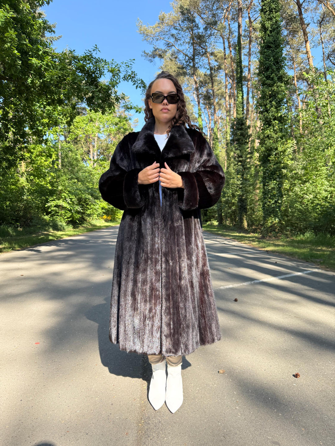 Full Length Dark Brown Mink Coat, 3XL Size Mink Fur Coat, Soft High Quality Coat, Long Luxury Fur Coat, Elegant Outerwear, Warm & Thick Coat