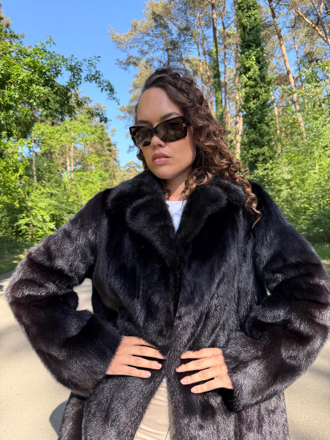 Brown Mink Fur Coat, Medium Size, High Quality Fur Coat, Long Luxury Fur Coat, Elegant Outerwear, Soft & Thick Fur Coat, Vintage Fur Coat