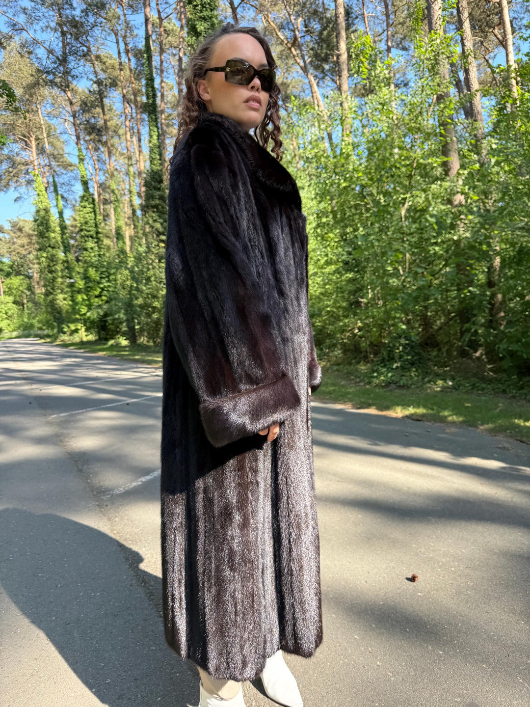 Full Length Dark Brown Mink Coat, 3XL Size Mink Fur Coat, Soft High Quality Coat, Long Luxury Fur Coat, Elegant Outerwear, Warm & Thick Coat