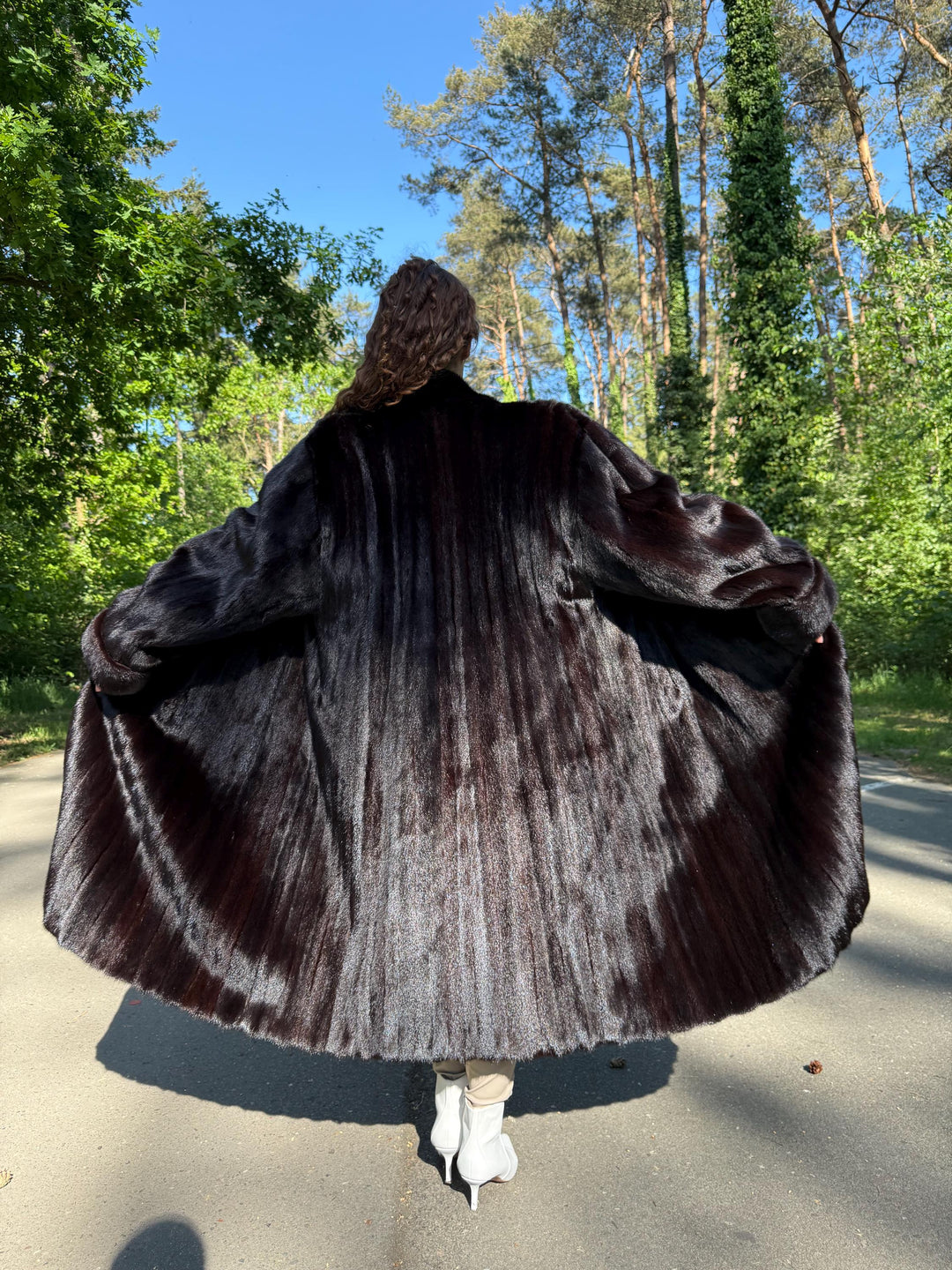 Full Length Dark Brown Mink Coat, 3XL Size Mink Fur Coat, Soft High Quality Coat, Long Luxury Fur Coat, Elegant Outerwear, Warm & Thick Coat