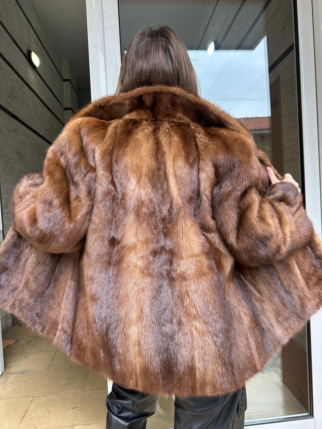 Brown Mink Jacket in Medium Size, Genuine Mink Fur, Warm & Soft Fur Jacket, Classic Vintage Style, Rare Find Fur Jacket, Soft and Thick Mink
