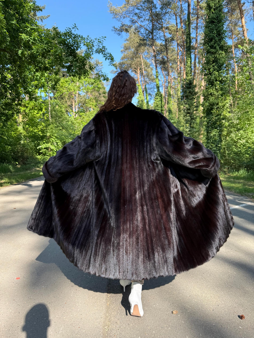 Full Length Dark Brown Mink Coat, 3XL Size Mink Fur Coat, Soft High Quality Coat, Long Luxury Fur Coat, Elegant Outerwear, Warm & Thick Coat